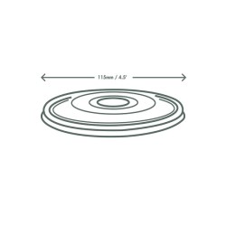 Couvercle transparent PLA 115mm | Mj Pack