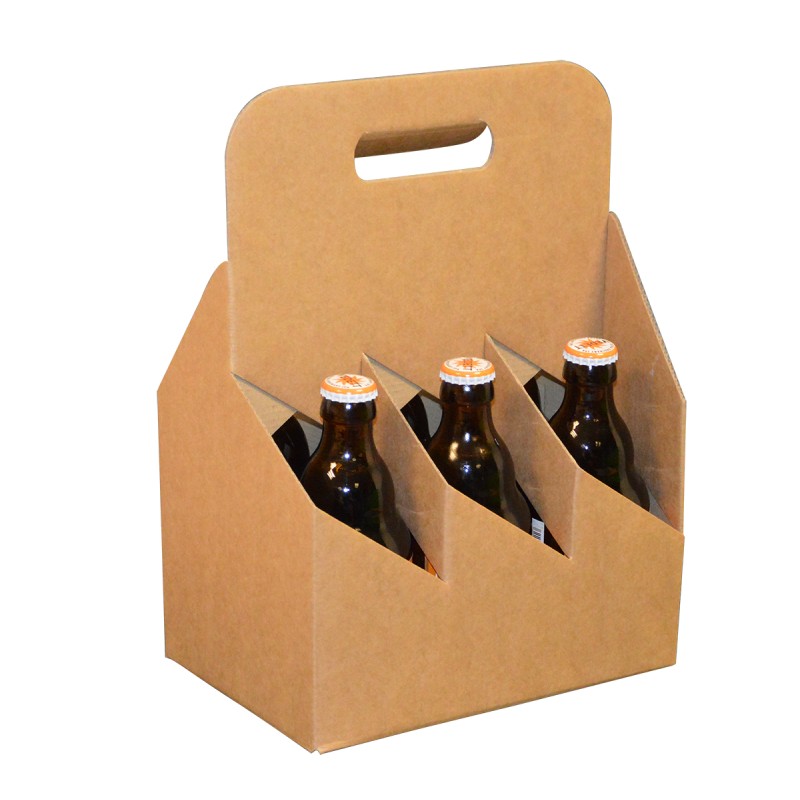 Coffret carton 6 bouteilles Steinie 33cl avec poignée | MJ Pack
