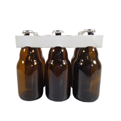 Clip carton renforcé 6 bouteilles Steinie | MJ Pack
