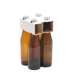 Clip carton renforcé 4 bouteilles APO/Longneck/Vichy | MJ Pack
