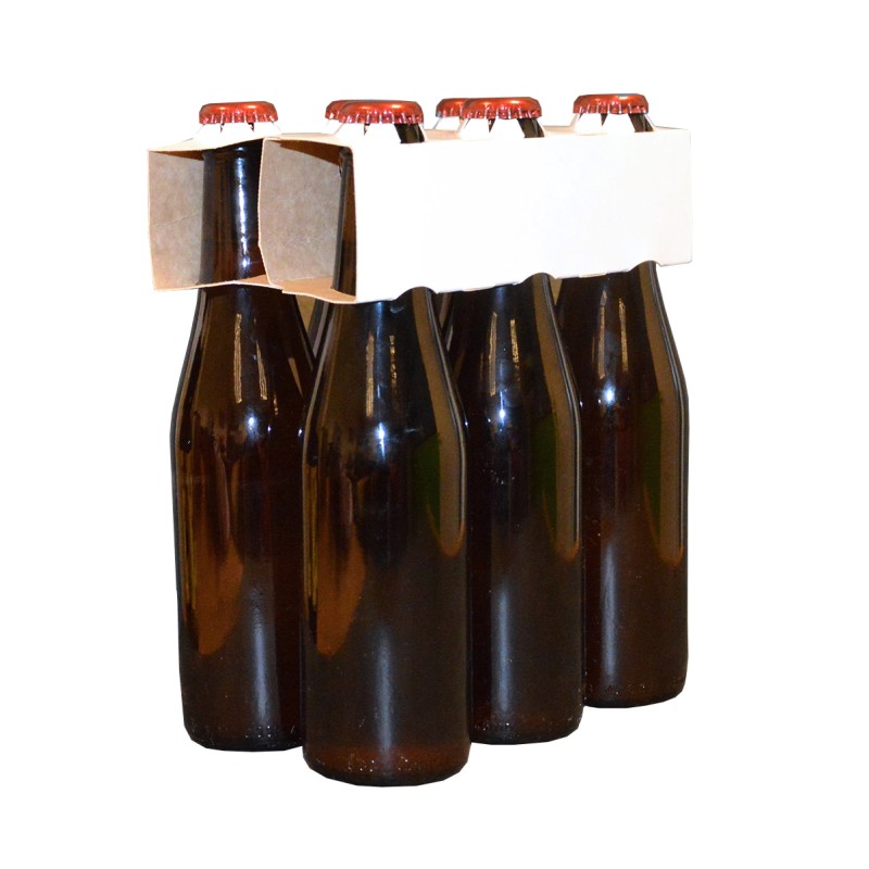 Clip carton renforcé 6 bouteilles avec renfort | MJ Pack