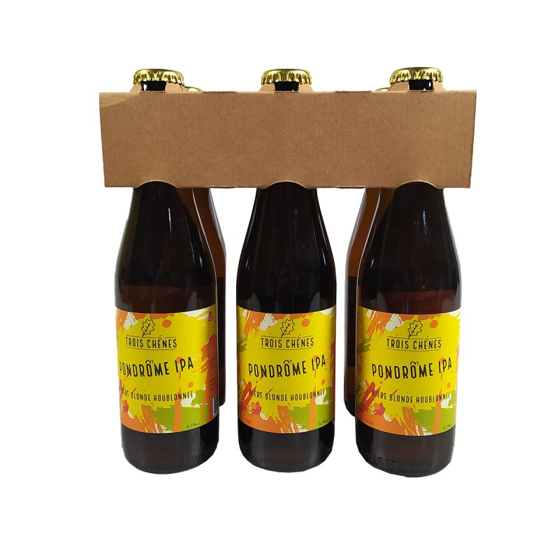 Clip carton renforcé 6 bouteilles avec renfort | MJ Pack