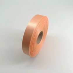 ruban satin pêche 25mm