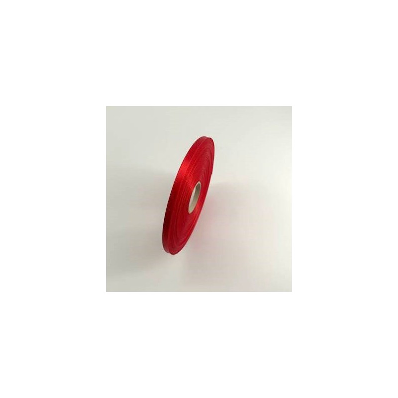 ruban satin rouge 7mm