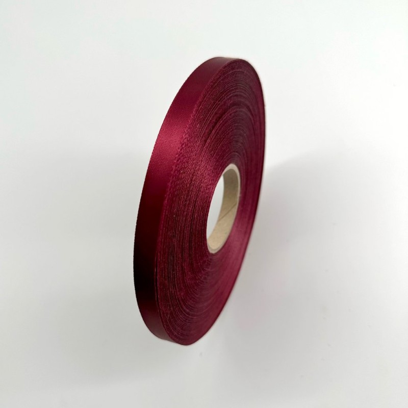 ruban satin bordeaux 10mm