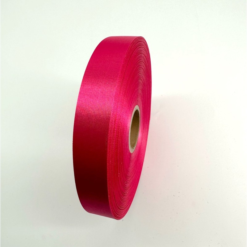 ruban satin fuchsia 25mm x 100m