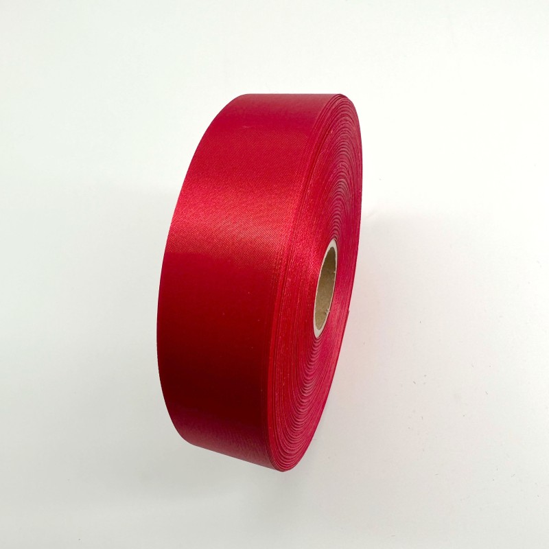 Ruban satin rouge 40mm | Mj Pack