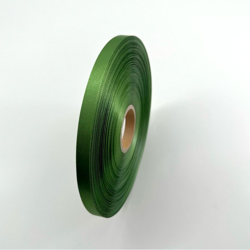 Ruban satin vert 10mm | Mj Pack