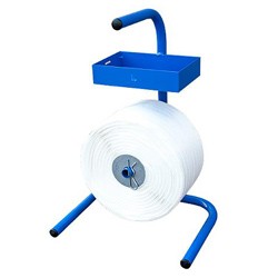 Dévidoir feuillard textile sur pied portatif