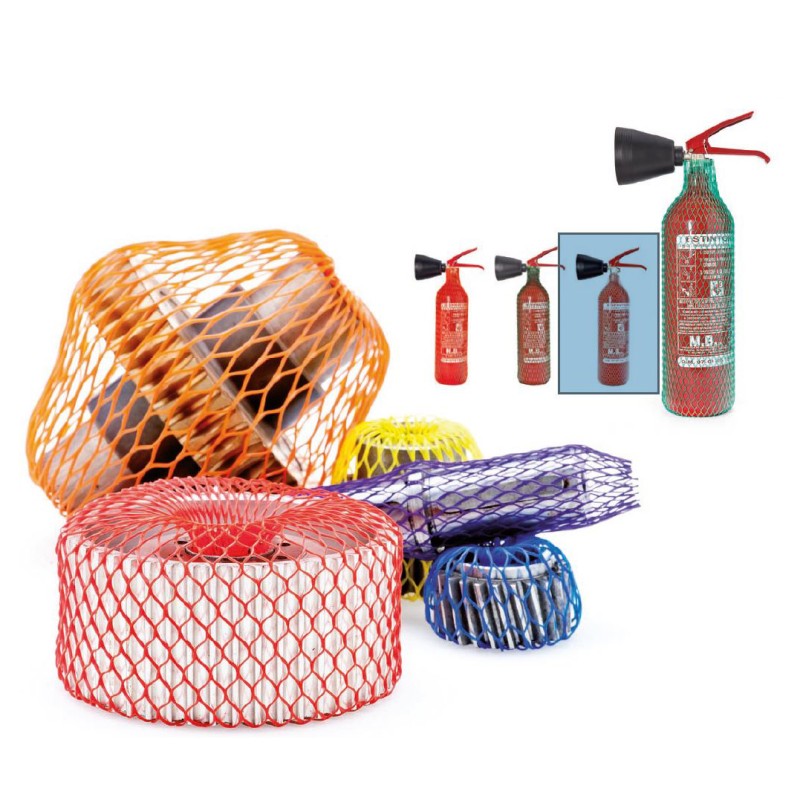 Gaine filet plastique de protection marron