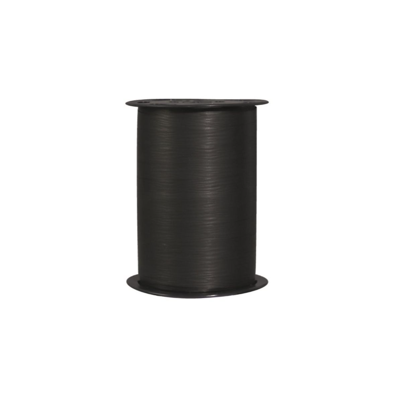 Ruban mat line crépon noir 10mm/250m