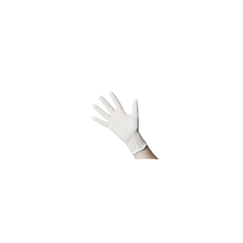 Gants latex blanc poudres extra large