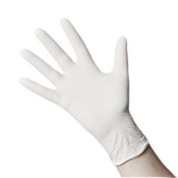 Gants latex blanc poudres medium