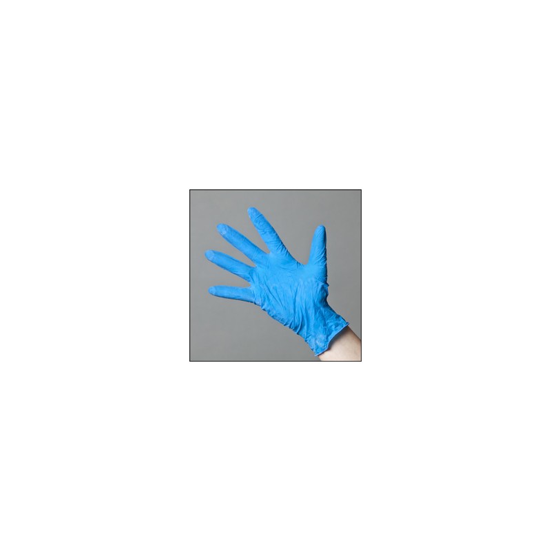 Gants latex bleu non-poudres SMALL