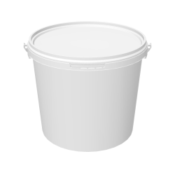 Seau rond 5.6l blanc