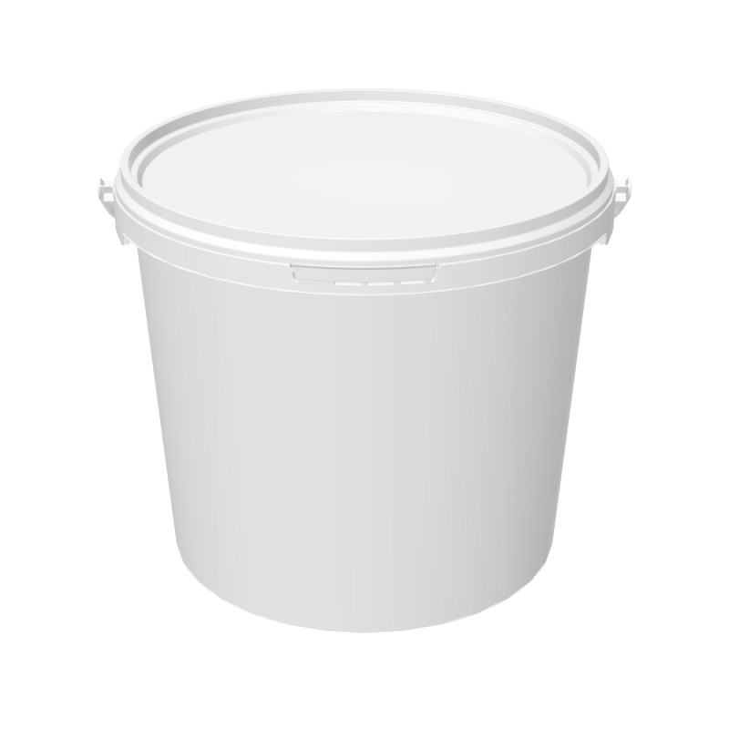Seau rond 5.6l blanc