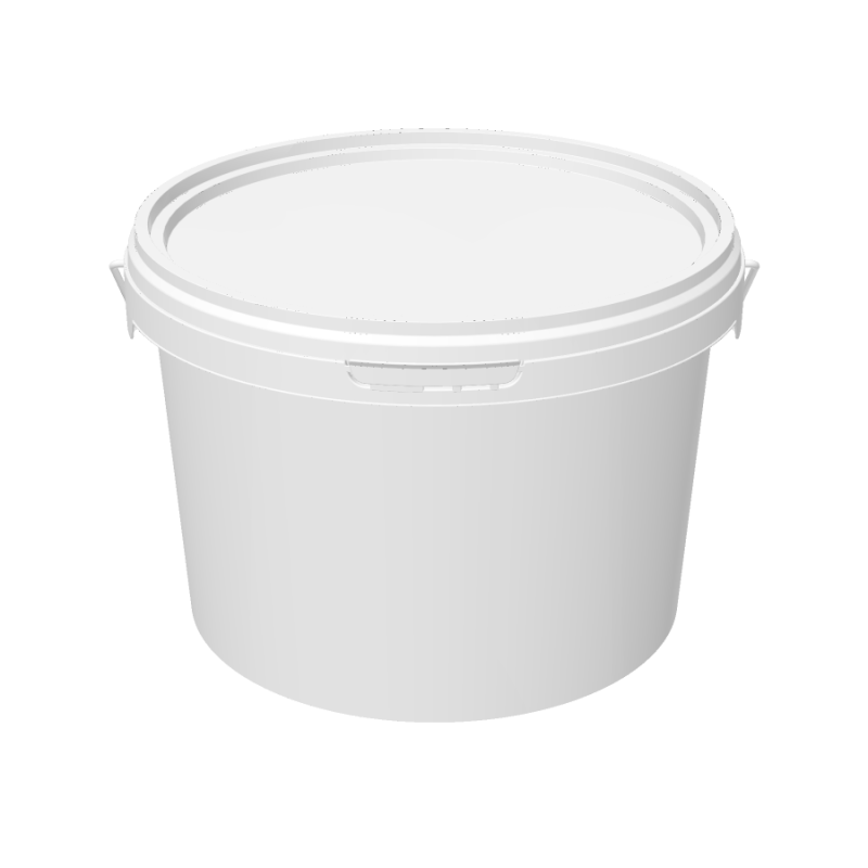 Seau rond 3.1l blanc