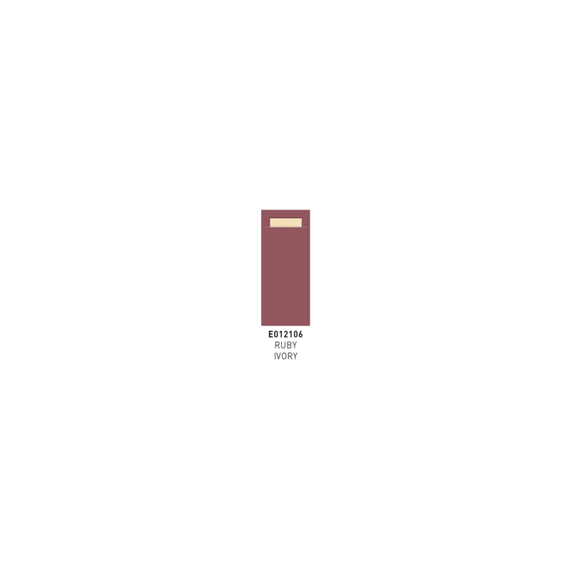 Pochette ruby 8.5x20.2cm + serviette ivoire | Mj Pack