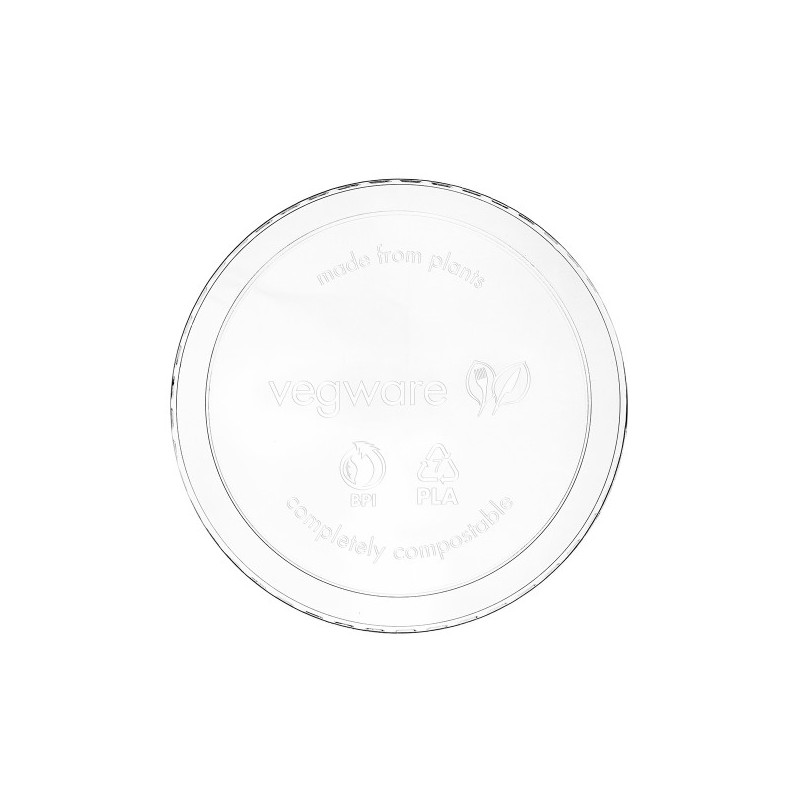 Emballage alimentaire - couvercle rond en PLA 120mm