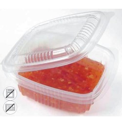 Boite à couvercle charnière en PP - transparent 1500ml