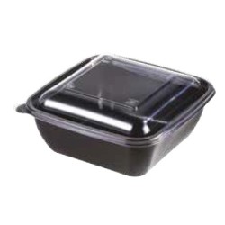 Bol carre en PP noir 750ml