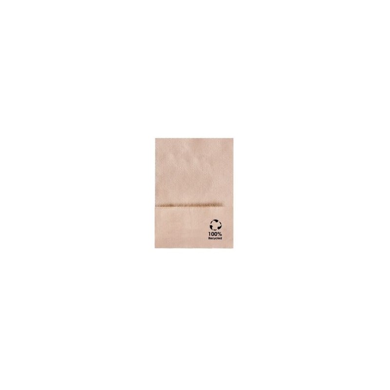 Serviettes mini-servis écologique - marron cellulose