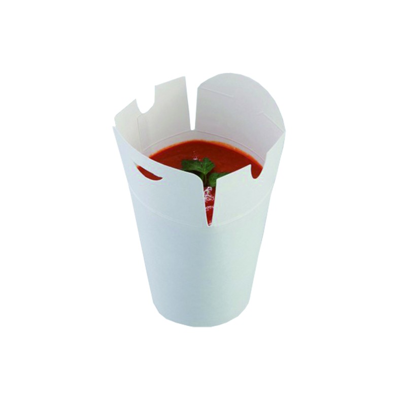 Gobelet pour pâtes 500 ml blanc | MJ Pack