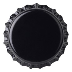 Capsule noire 26 mm pour bouteilles en verre | Mj Pack
