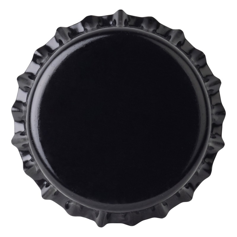 Capsule noire 26 mm pour bouteilles en verre | Mj Pack