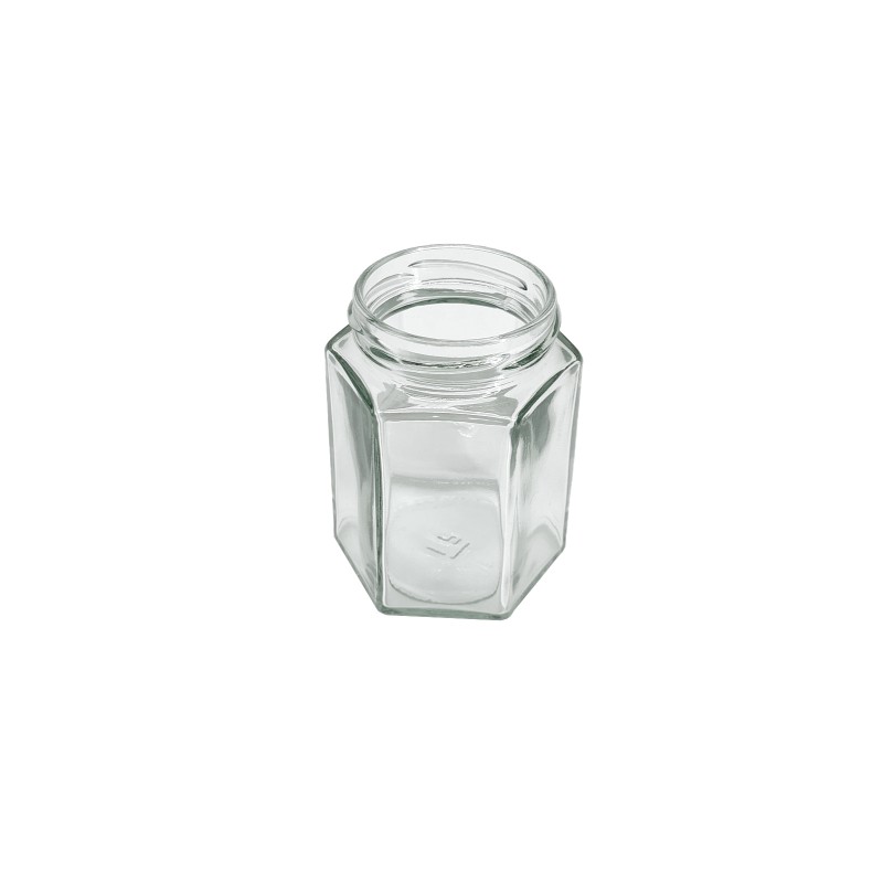 Pot en verre hexagonal 190m