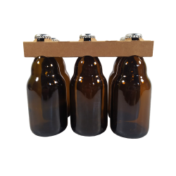 Clip carton renforcé 6 bouteilles Steinie 33cl | MJ Pack