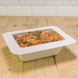 Emballage à emporter - couvercle carton avec fenêtre