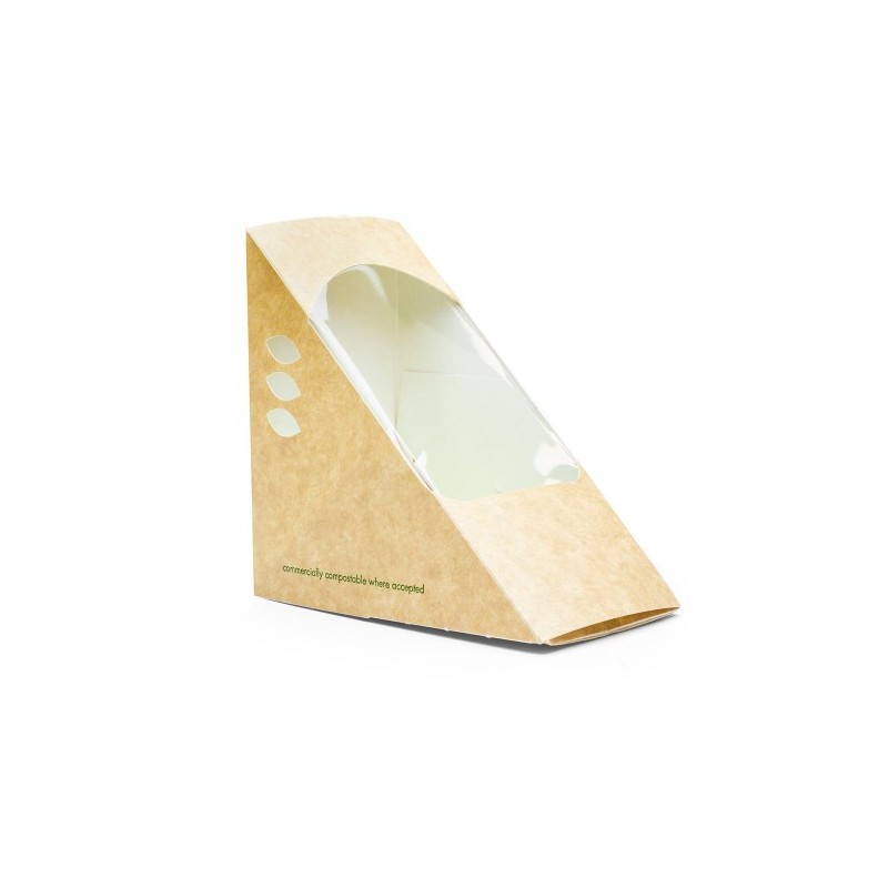BOITE A SANDWICH KRAFT STANDARD. 65MM