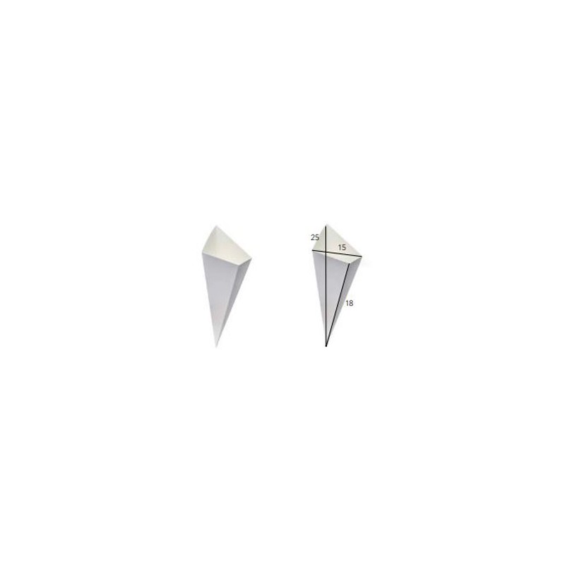 CORNET FRITE PAPIER BLANC 21,5x30,5CM