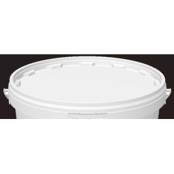 Couvercle pour seau rond blanc de 27.5L | Mj Pack