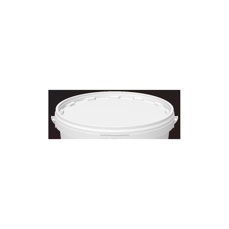 Couvercle pour seau rond blanc de 11.2L | Mj Pack