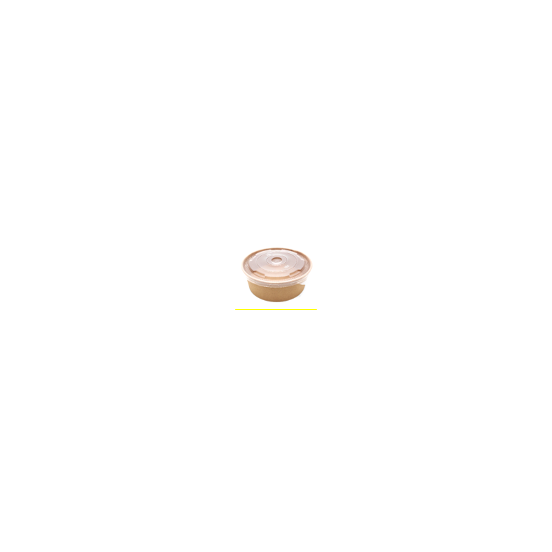 SALADIER ROND KRAFT BRUN PE
