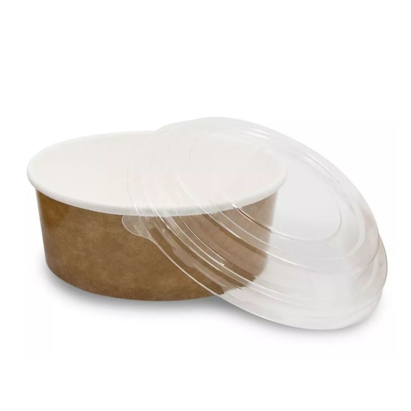 SALADIER ROND KRAFT BLANC PE