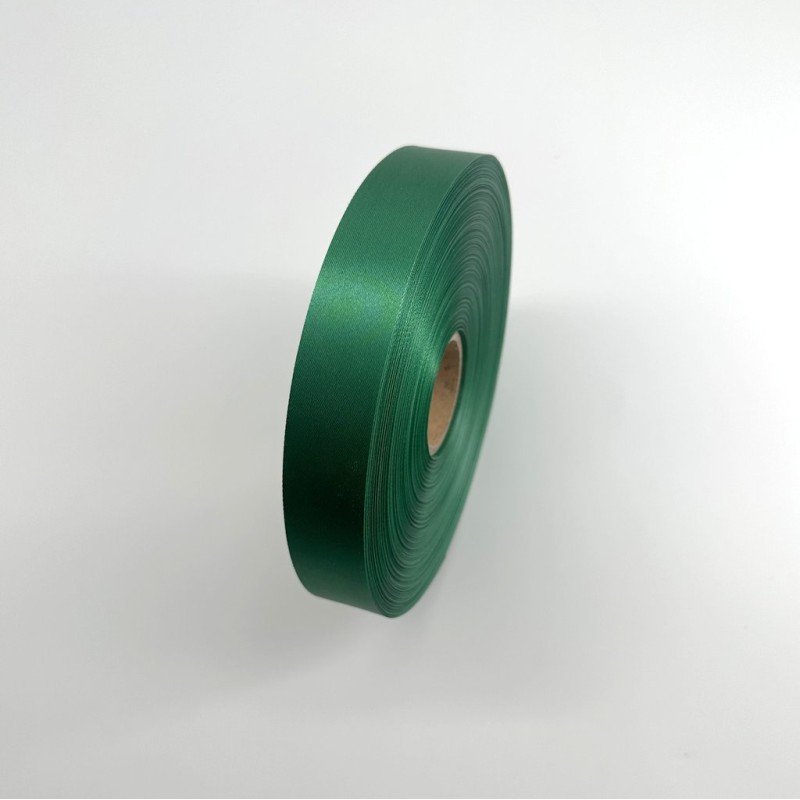 Ruban satin vert 25 mm x 100 m | MJ Pack