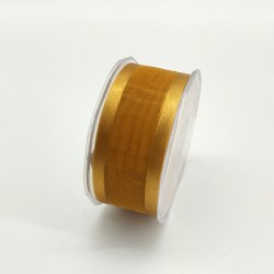 Ruban satin brun 40 mm x 25 m | MJ Pack