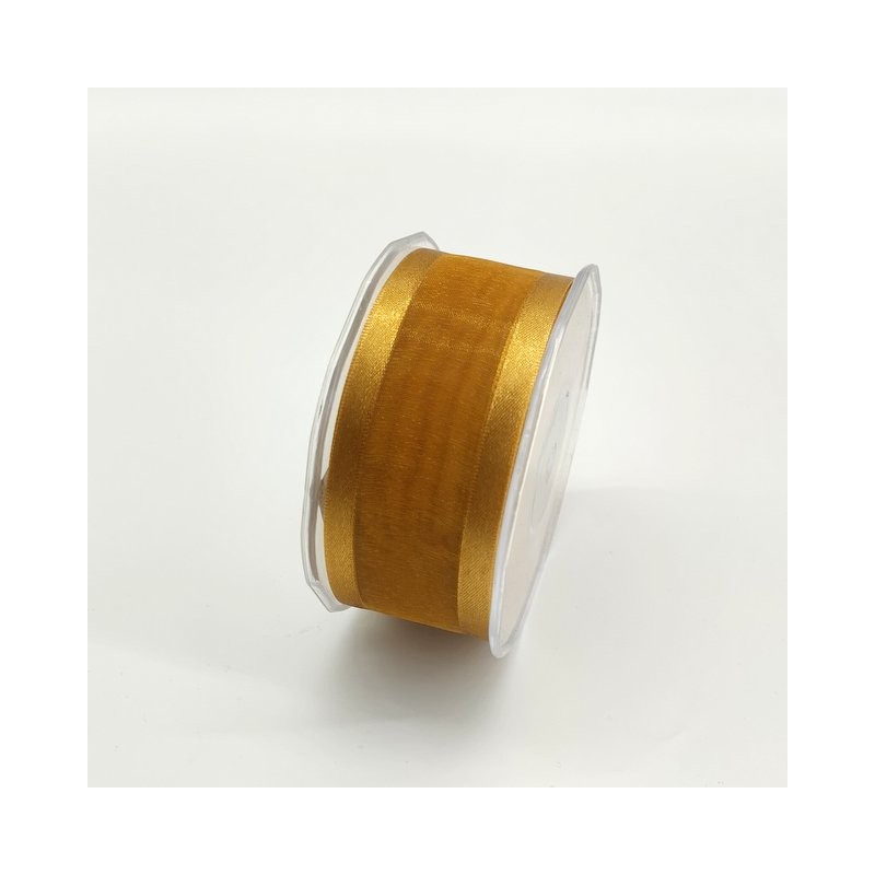 Ruban satin brun 40 mm x 25 m | MJ Pack