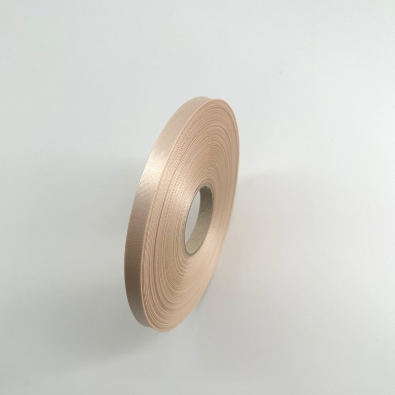 ruban satin pêche 10mm x 100m