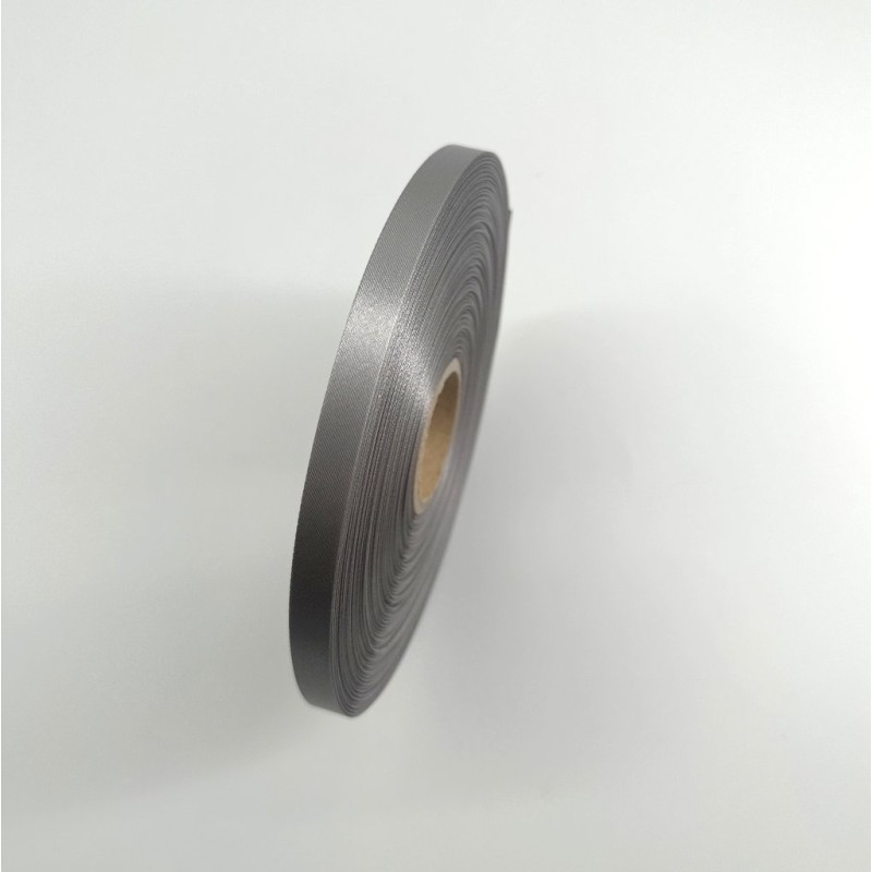 Ruban satin argent 10 mm x 100 m | MJ Pack