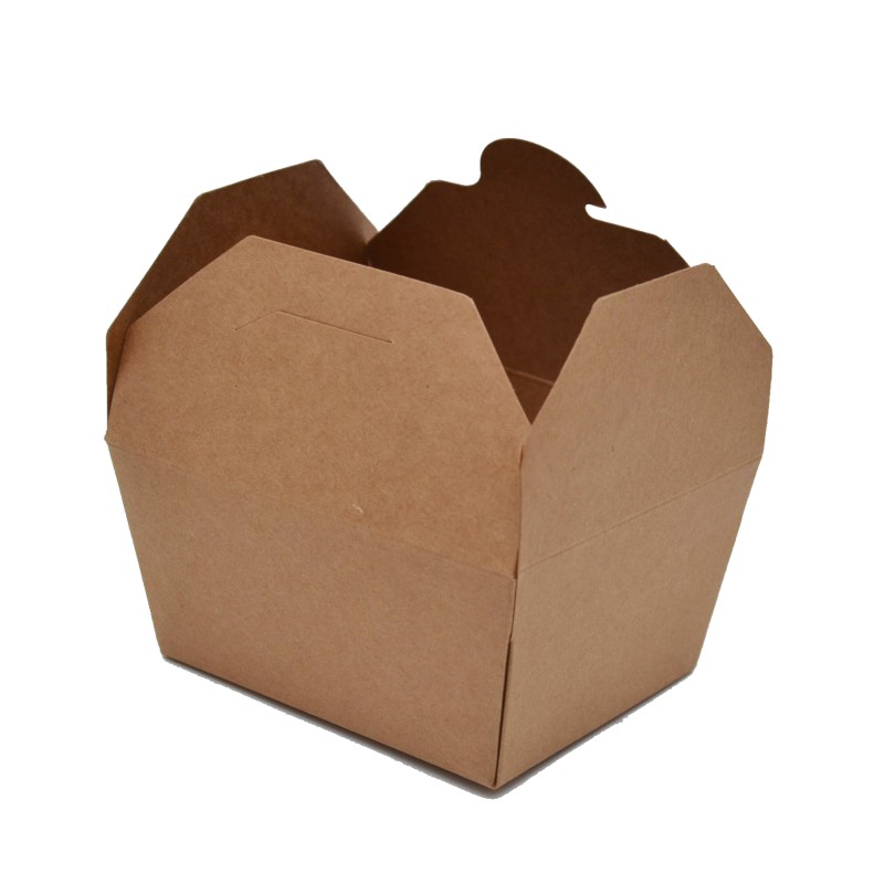 Emballage alimentaire - Lunch box kraft brun 800ml | MJ Pack