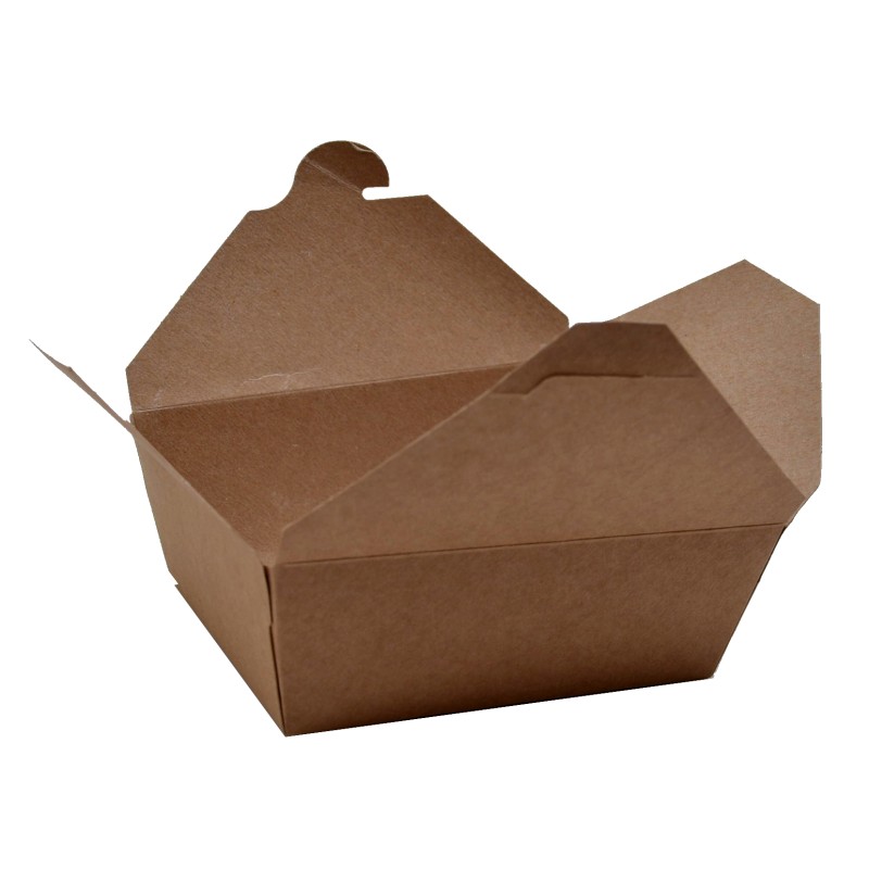 Emballage alimentaire - Lunch box kraft brun 1350ml | MJ Pack