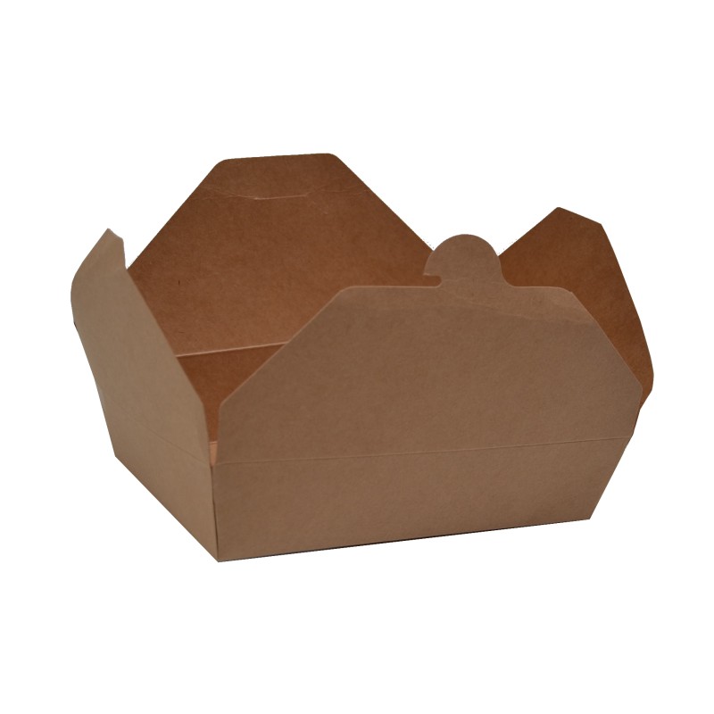 Emballage alimentaire - Lunch box kraft brun 1500ml | MJ Pack