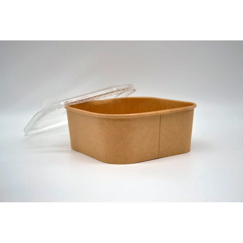 Couvercle RPET carré transparent – 300 pièces
