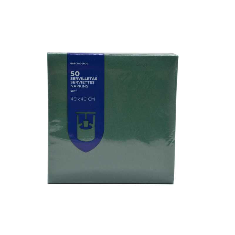 Serviette en double plis soft 40x40cm | MJ Pack