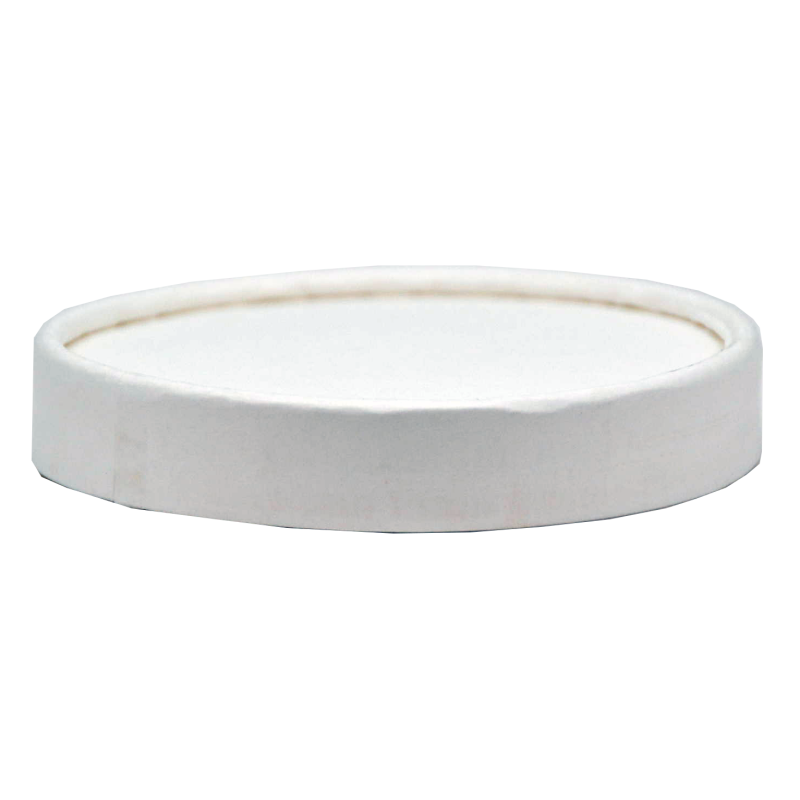 Couvercle pot à glace en carton blanc 180ml | MJ Pack