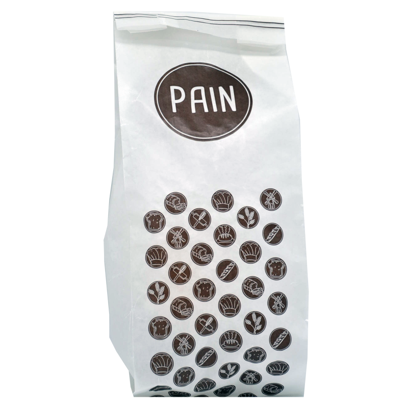 Sac a pain long 1kg kraft blanc
